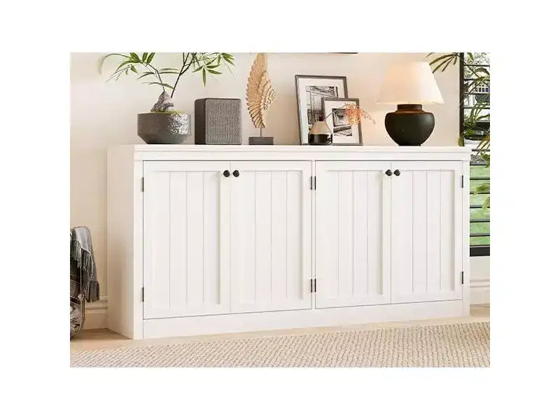 COZONY Mobile Credenza a 4 Ante da 160 cm, Madia Contenitore Moderna per Soggiorno, Sala da Pranzo e Ufficio