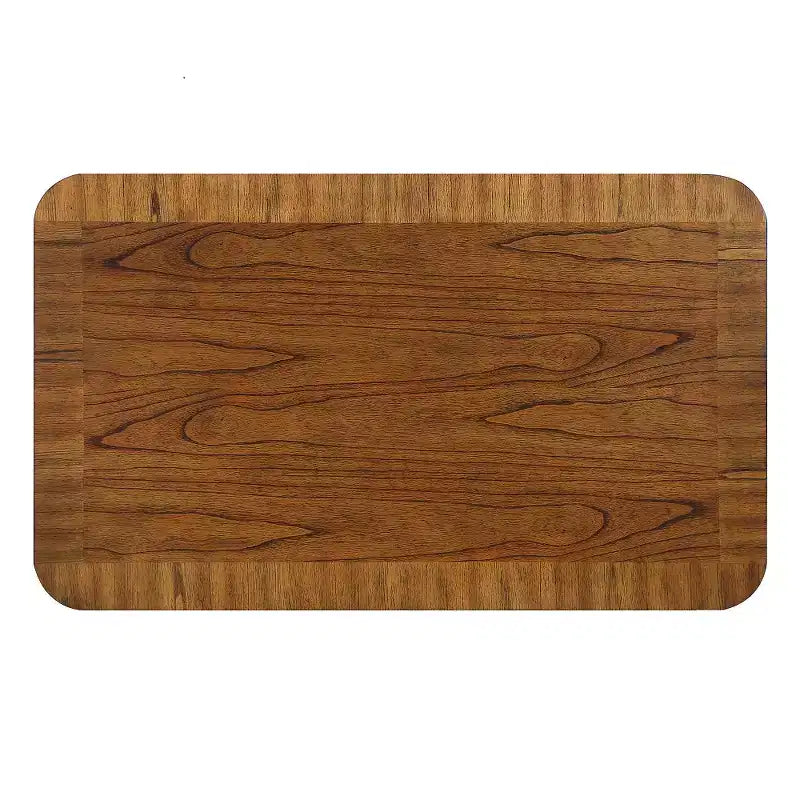 Tavolino da caffè rettangolare Zeus & Ruta da 41,5'' in legno con gambe in legno massello e ripiano inferiore aperto per soggiorno, facile montaggio, noce