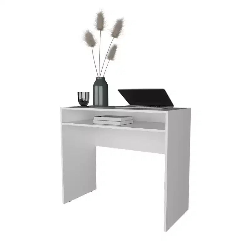 Okak 35.1IN Scrivania regolabile in altezza con ripiani portaoggetti, scrivania per computer, scrivanie per ufficio domestico per soggiorno, sala lettura