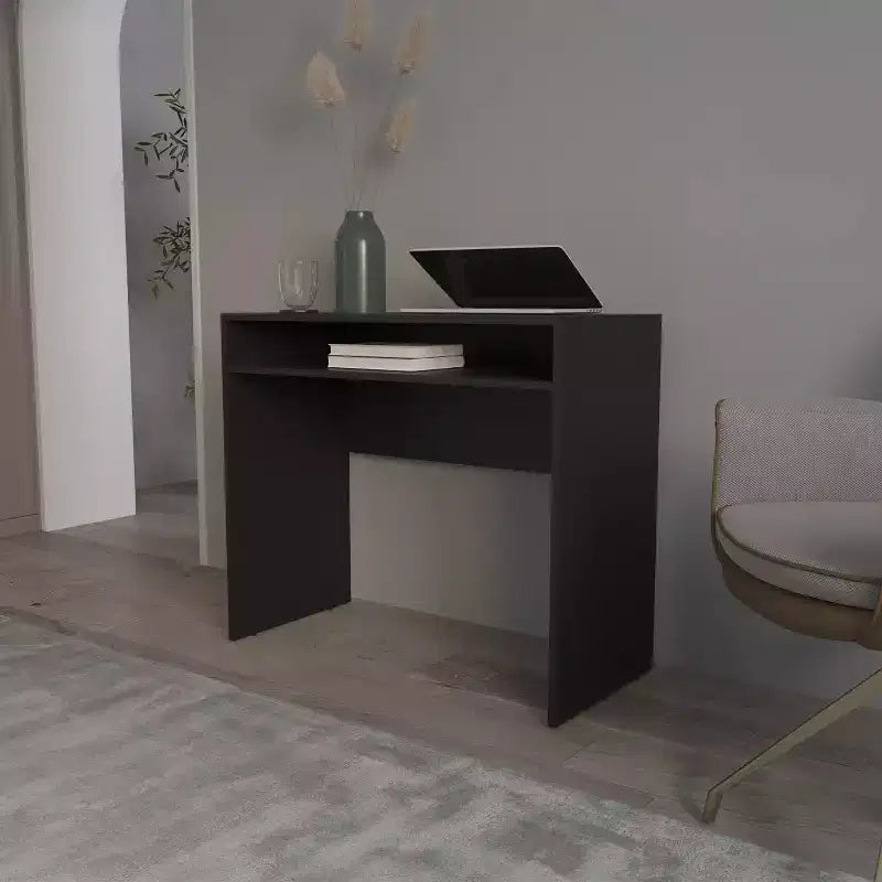 Okak 35.1IN Scrivania regolabile in altezza con ripiani portaoggetti, scrivania per computer, scrivanie per ufficio domestico per soggiorno, sala lettura