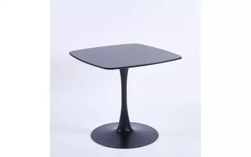 Homy Casa Tavolo da pranzo a piedistallo quadrato da 60 cm Tavolo moderno da caffè o da pranzo per spazi compatti