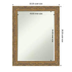 Specchio da parete per bagno Amanti Art Filigree, con bordo smussato da mezzo pollice