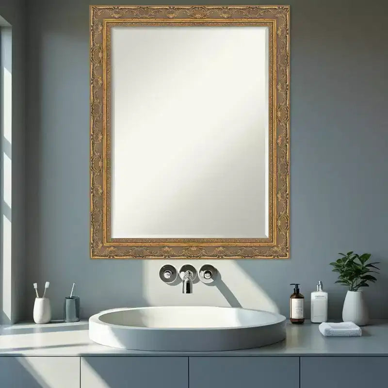 Specchio da parete per bagno Amanti Art Filigree, con bordo smussato da mezzo pollice