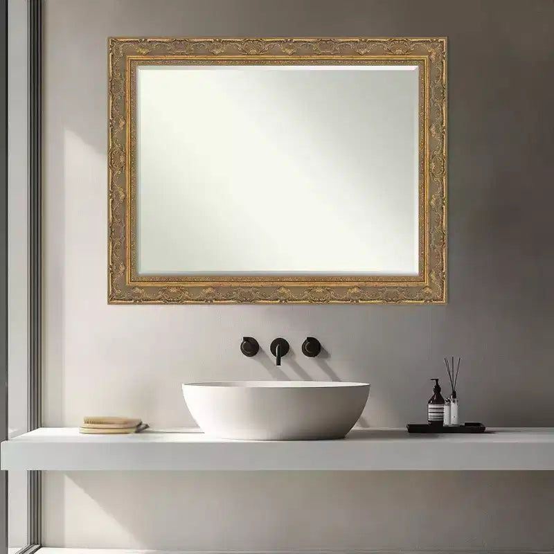 Specchio da parete per bagno Amanti Art Filigree, con bordo smussato da mezzo pollice