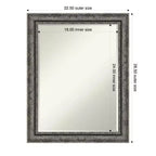 Specchio da parete per bagno Amanti Art Filigree, con bordo smussato da mezzo pollice