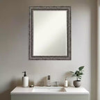 Specchio da parete per bagno Amanti Art Filigree, con bordo smussato da mezzo pollice