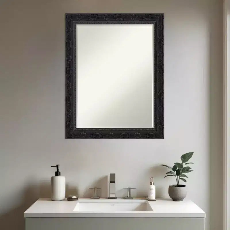 Specchio da parete per bagno Amanti Art Filigree, con bordo smussato da mezzo pollice