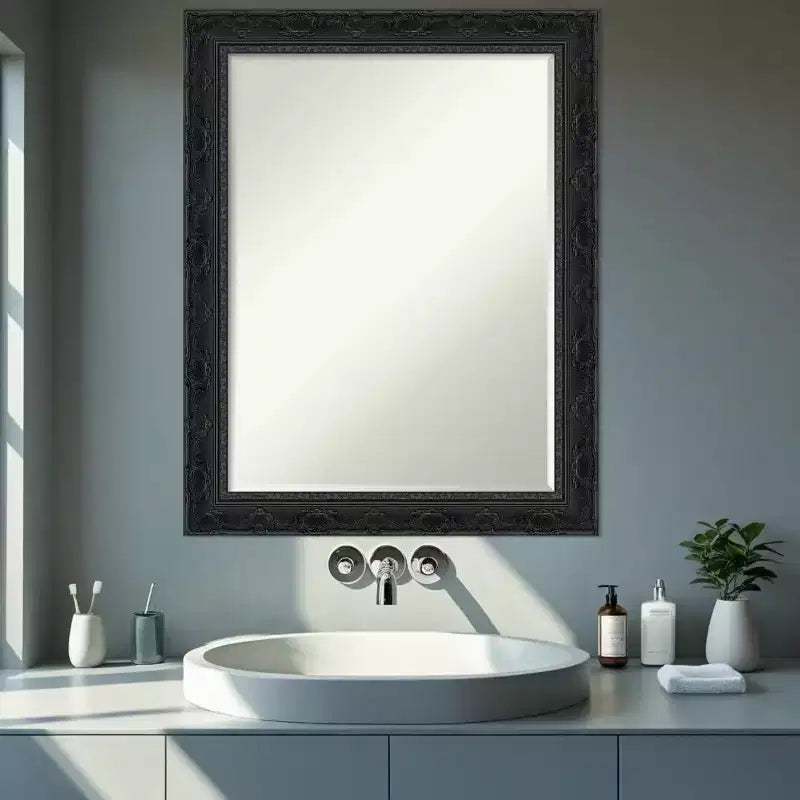 Specchio da parete per bagno Amanti Art Filigree, con bordo smussato da mezzo pollice