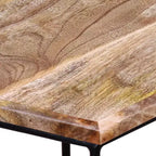 vidaXL Tavolino da caffè Legno di mango massello, Ferro Modulare medio