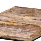 vidaXL Tavolino da caffè Legno di mango massello, Ferro Modulare medio