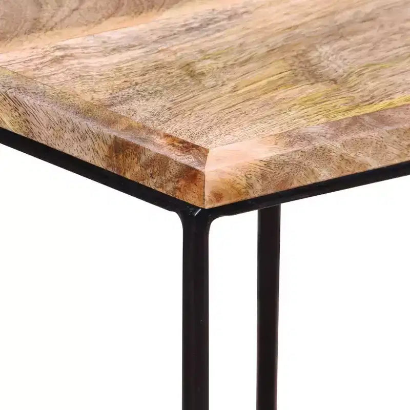 vidaXL Tavolino da caffè Legno di mango massello, Ferro Modulare medio