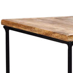 vidaXL Tavolino da caffè Legno di mango massello, Ferro Modulare medio