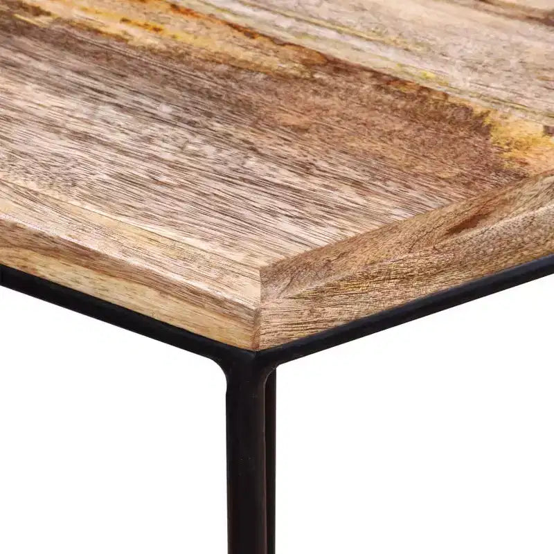 vidaXL Tavolino da caffè Legno di mango massello, Ferro Modulare medio