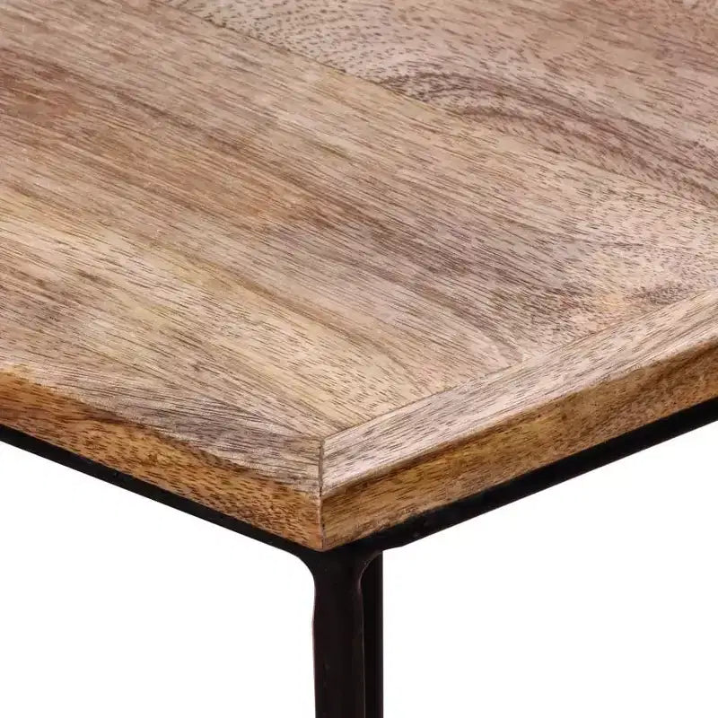 vidaXL Tavolino da caffè Legno di mango massello, Ferro Modulare medio