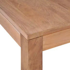 vidaXL Tavolino da caffè in Teak Naturale Legno Massello di Teak 60x60 cm Resistente - 23.6