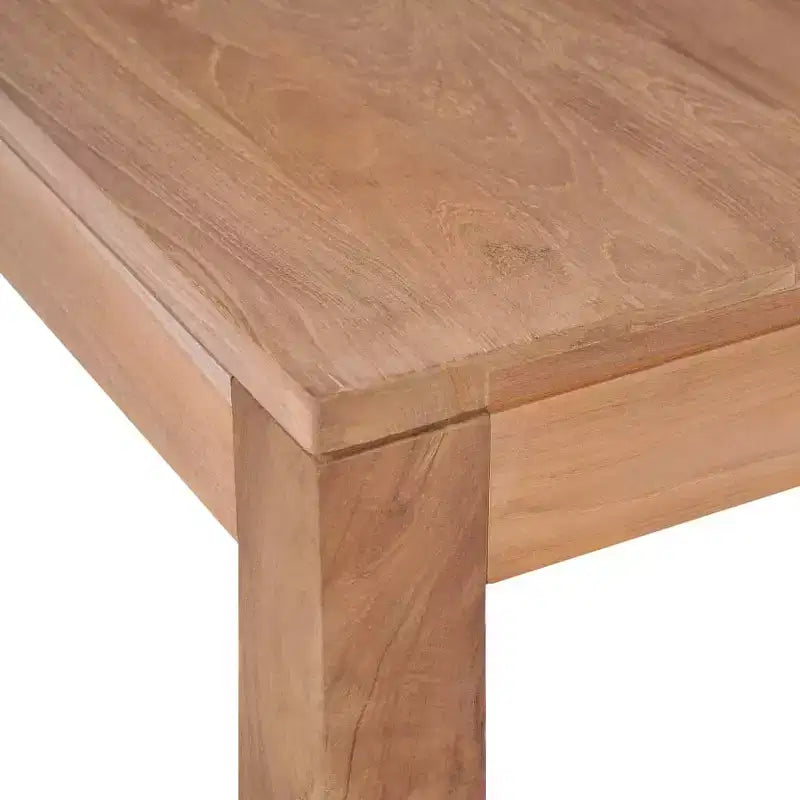 vidaXL Tavolino da caffè in Teak Naturale Legno Massello di Teak 60x60 cm Resistente - 23.6