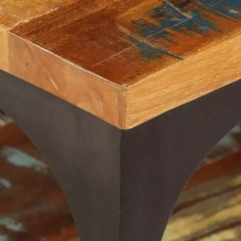 vidaXL Tavolino da caffè Tavolino da divano con ripiano portaoggetti Legno massello - 100 x 60 x 35 cm legno massello di recupero