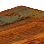 vidaXL Tavolino da caffè Tavolino da divano con ripiano portaoggetti Legno massello - 100 x 60 x 35 cm legno massello di recupero