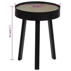 vidaXL Tavolino da caffè rotondo Tavolino da salotto Divano Tavolino da salotto con piano in cemento - 40 x 55 cm