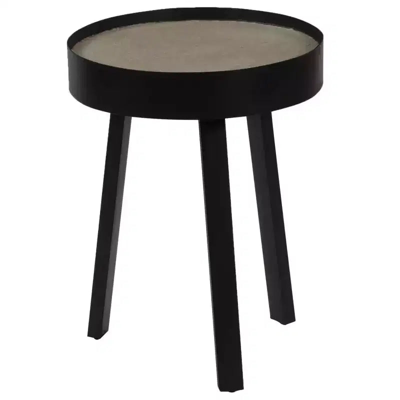 vidaXL Tavolino da caffè rotondo Tavolino da salotto Divano Tavolino da salotto con piano in cemento - 40 x 55 cm