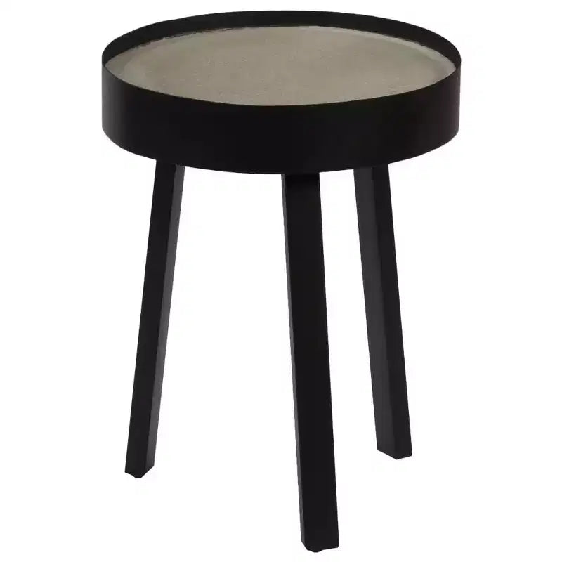 vidaXL Tavolino da caffè rotondo Tavolino da salotto Divano Tavolino da salotto con piano in cemento - 40 x 55 cm