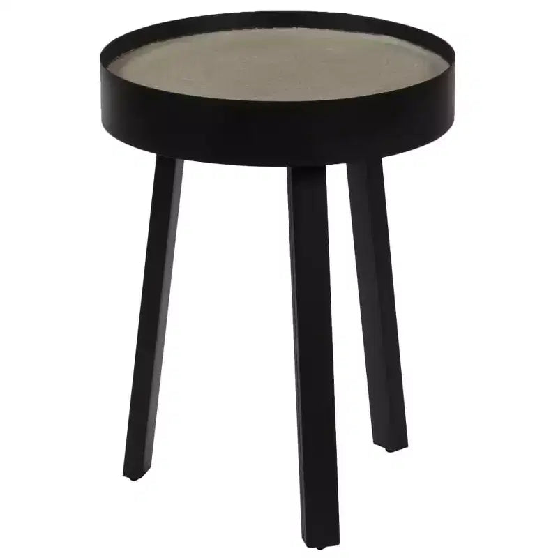 vidaXL Tavolino da caffè rotondo Tavolino da salotto Divano Tavolino da salotto con piano in cemento - 40 x 55 cm