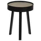 vidaXL Tavolino da caffè rotondo Tavolino da salotto Divano Tavolino da salotto con piano in cemento - 40 x 55 cm