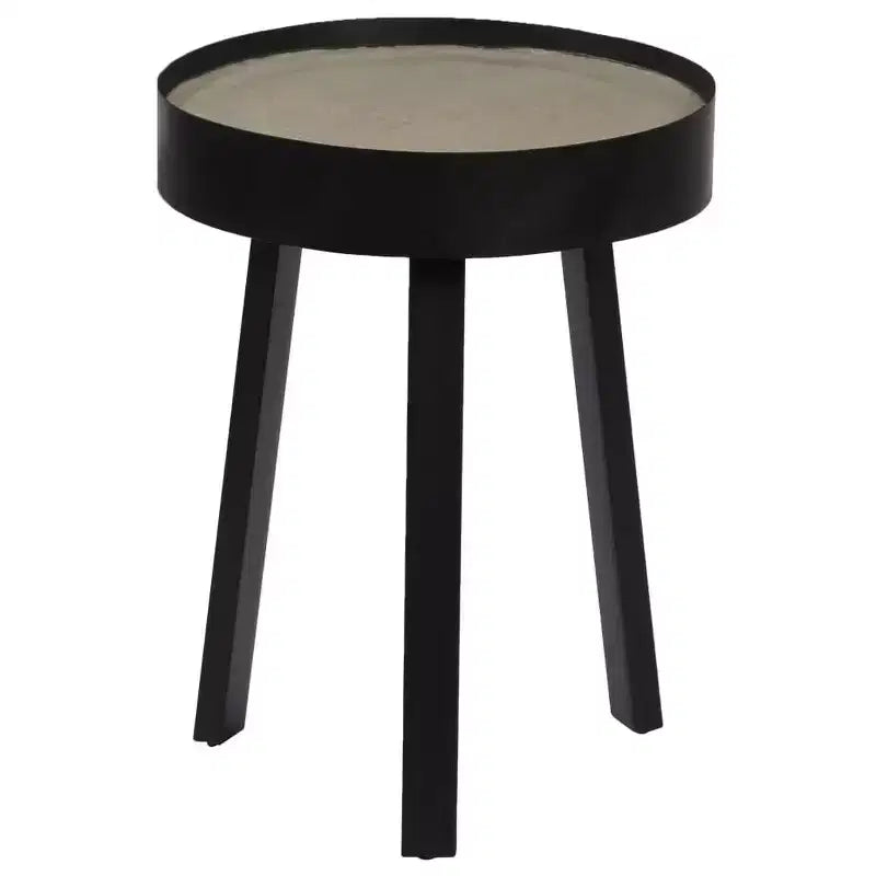 vidaXL Tavolino da caffè rotondo Tavolino da salotto Divano Tavolino da salotto con piano in cemento - 40 x 55 cm