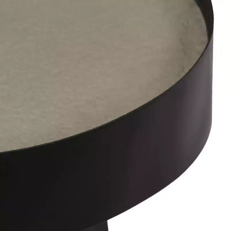 vidaXL Tavolino da caffè rotondo Tavolino da salotto Divano Tavolino da salotto con piano in cemento - 40 x 55 cm