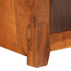 vidaXL Comodino Marrone in Legno Massello di Acacia e Legno di Recupero Piccolo
