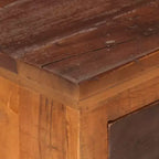 vidaXL Comodino Marrone in Legno Massello di Acacia e Legno di Recupero Piccolo