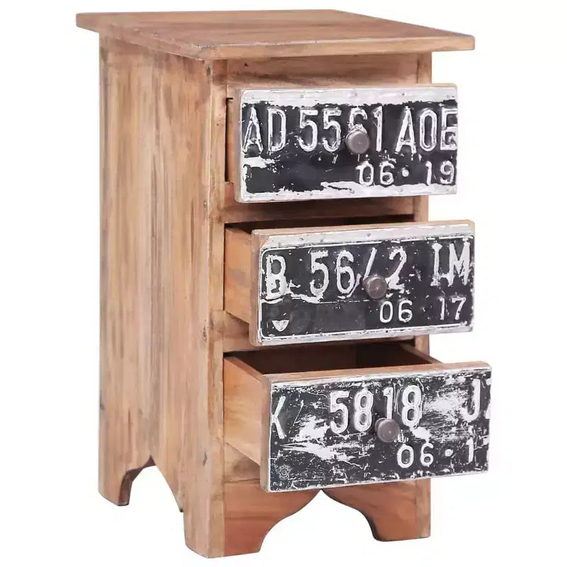 vidaXL Comodino 30x30x51 cm in Legno Massello di Mogano