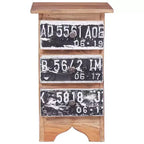 vidaXL Comodino 30x30x51 cm in Legno Massello di Mogano