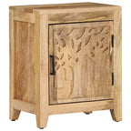 vidaXL Comodino 40x30x50 cm in massello di mango