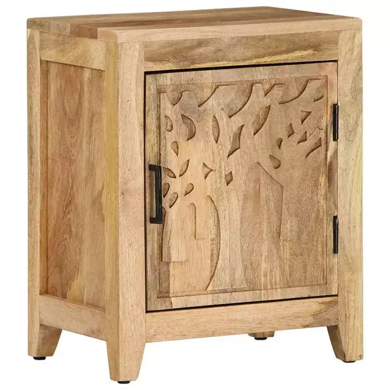 vidaXL Comodino 40x30x50 cm in massello di mango