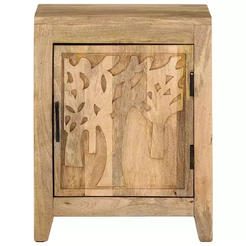 vidaXL Comodino 40x30x50 cm in massello di mango