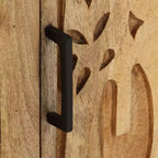 vidaXL Comodino 40x30x50 cm in massello di mango