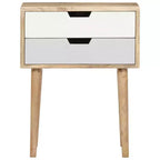 vidaXL Comodino 18,5x13,8x23,2 cm Legno Massello di Mango