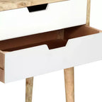 vidaXL Comodino 18,5x13,8x23,2 cm Legno Massello di Mango
