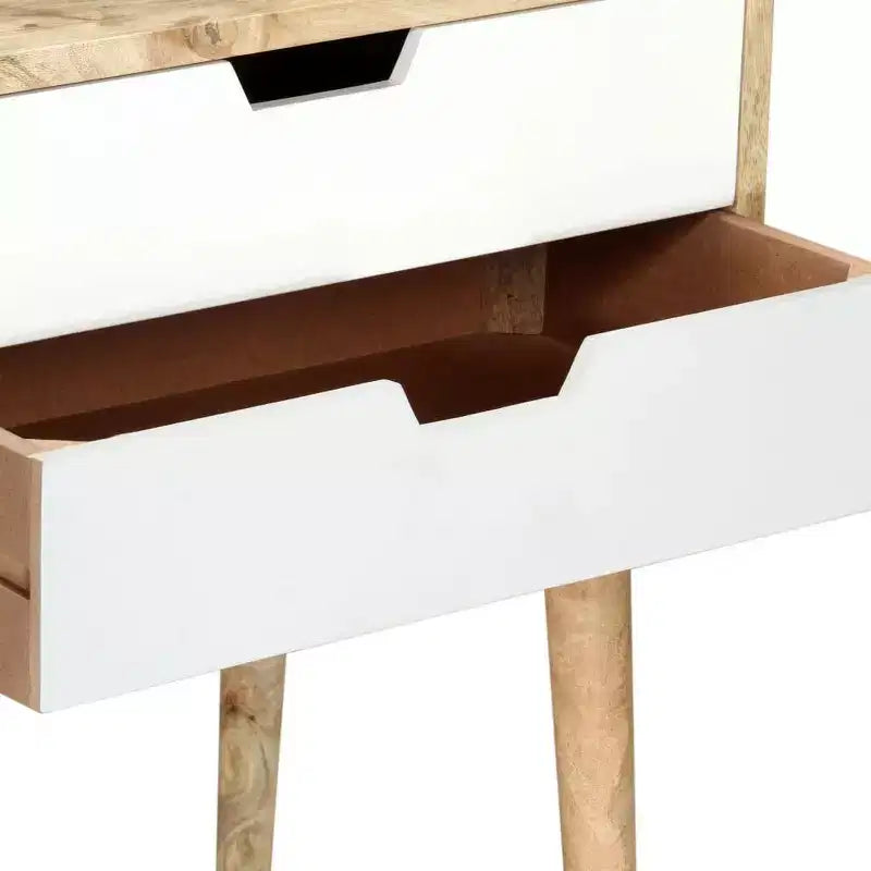 vidaXL Comodino 18,5x13,8x23,2 cm Legno Massello di Mango