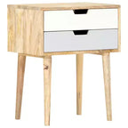 vidaXL Comodino 18,5x13,8x23,2 cm Legno Massello di Mango