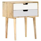 vidaXL Comodino 18,5x13,8x23,2 cm Legno Massello di Mango