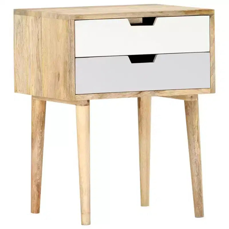vidaXL Comodino 18,5x13,8x23,2 cm Legno Massello di Mango