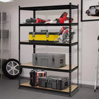 Scaffali da Garage Resistenti, Scaffali di Stoccaggio Regolabili a 5 Livelli, 152x61x183cm, Carico 1360 kg, Scaffalature Regolabili per Garage