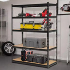 Scaffali da Garage Resistenti, Scaffali di Stoccaggio Regolabili a 5 Livelli, 152x61x183cm, Carico 1360 kg, Scaffalature Regolabili per Garage