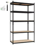 Heavy Duty Garage Shelving Units,5-Tier Adjustable Storage Shelves,60x24x72in,Loads 3000 LBSS,Adjustable Garage Storage Shelving