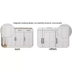 Mobiletto sottile da bagno GDFStudio Helmsley con ripiani regolabili e cassetto