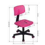 Sedia da studio girevole regolabile Homy Casa per bambini, dormitorio e ufficio, rosa
