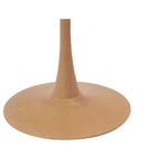 Tavolo da pranzo quadrato LeisureMod Bristol 27 con piano in MDF bianco marmorizzato e base a piedistallo in acciaio per cucine e sale da pranzo moderne
