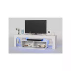 Mobile TV Moderno con Ampio Cassetto Contenitore per TV Fino a 70 Pollici, Mobile TV in Legno Stile Fattoria con Centro di Intrattenimento Lucido per Soggiorno, Camera da Letto